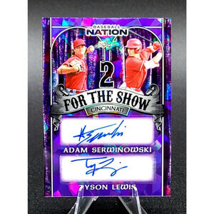2025 3/8 Tyson Lewis & Adam Serwinowski 2 For the Show Duo Autos Top Prospects